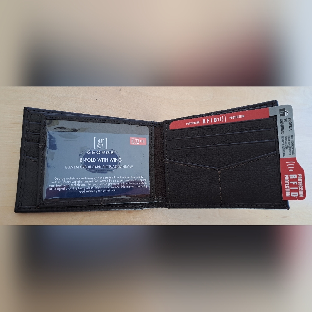 George Leather Bi-Fold Wallet - Picture 3 of 4